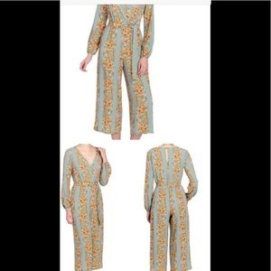 June & Hudson lightweight floral jumpsuit